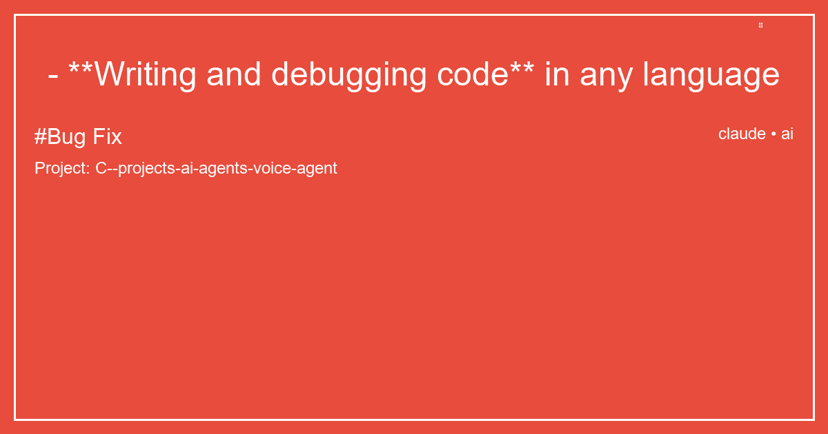 - **Writing and debugging code** in any language