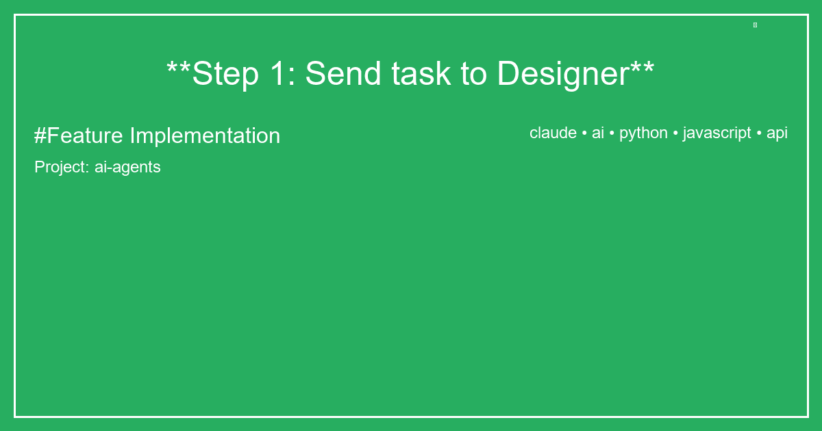 **Step 1: Send task to Designer**