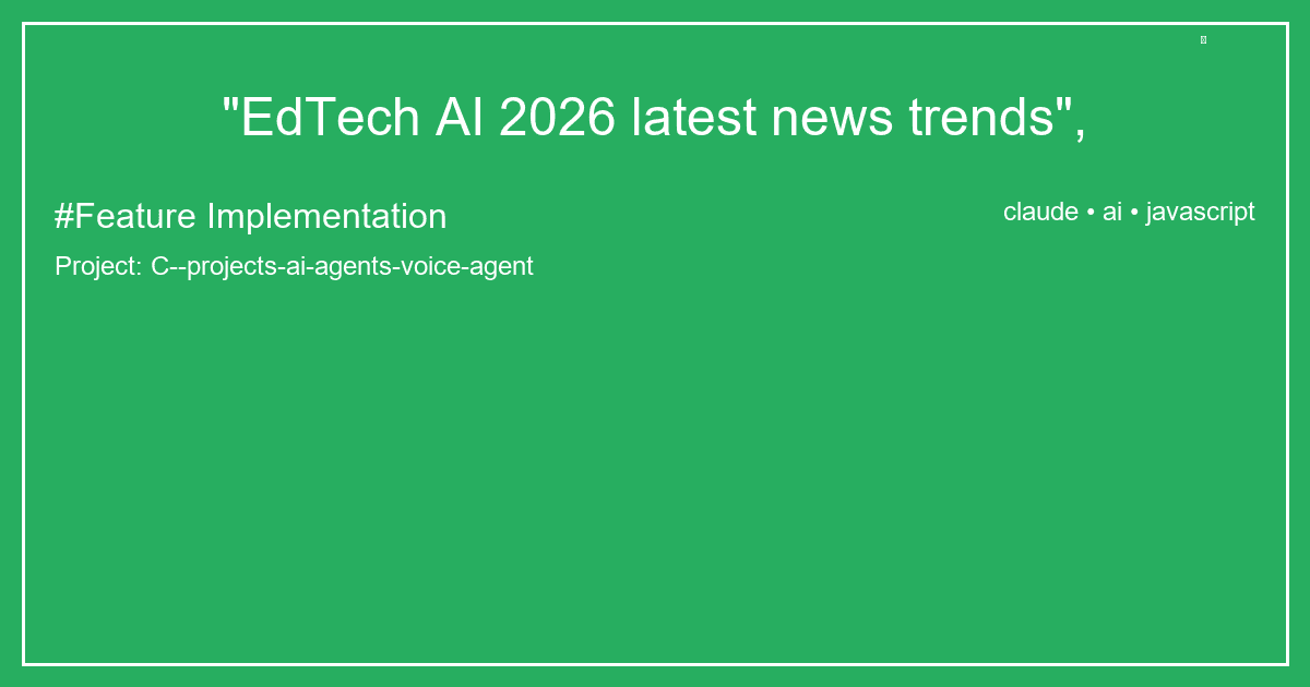 "EdTech AI 2026 latest news trends",