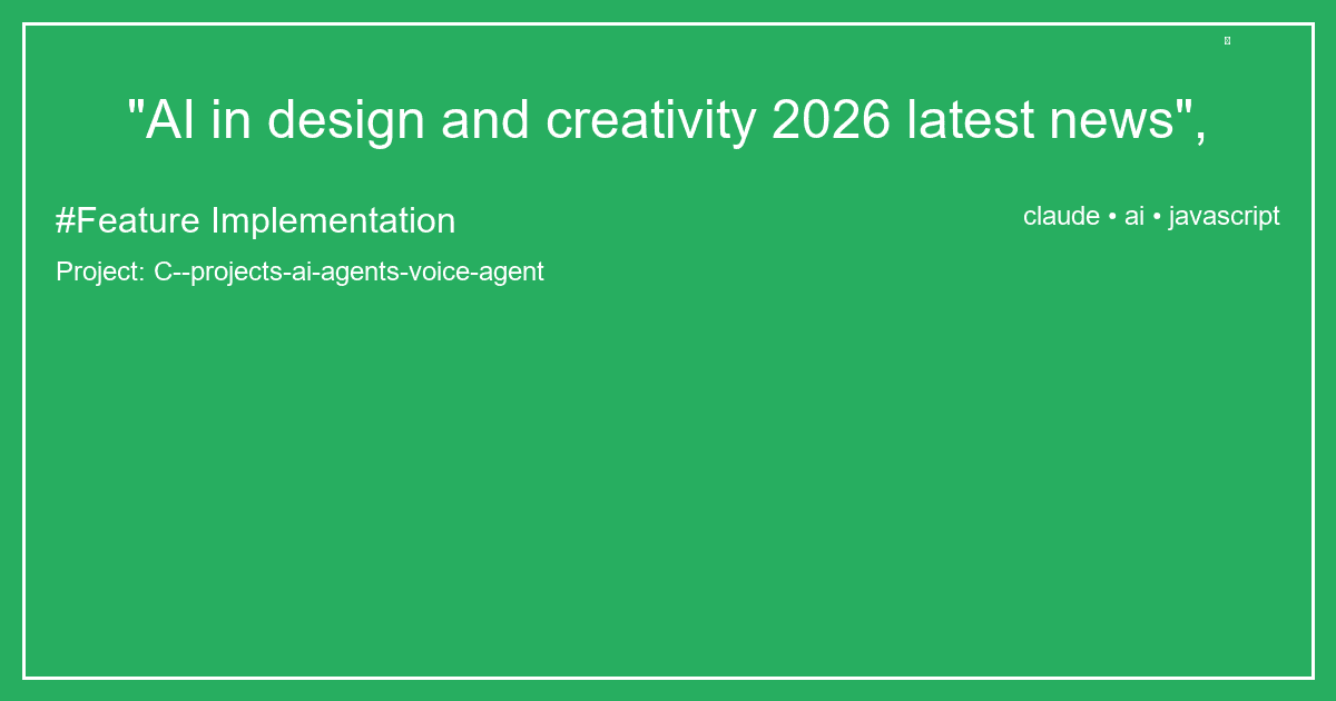 "AI in design and creativity 2026 latest news",