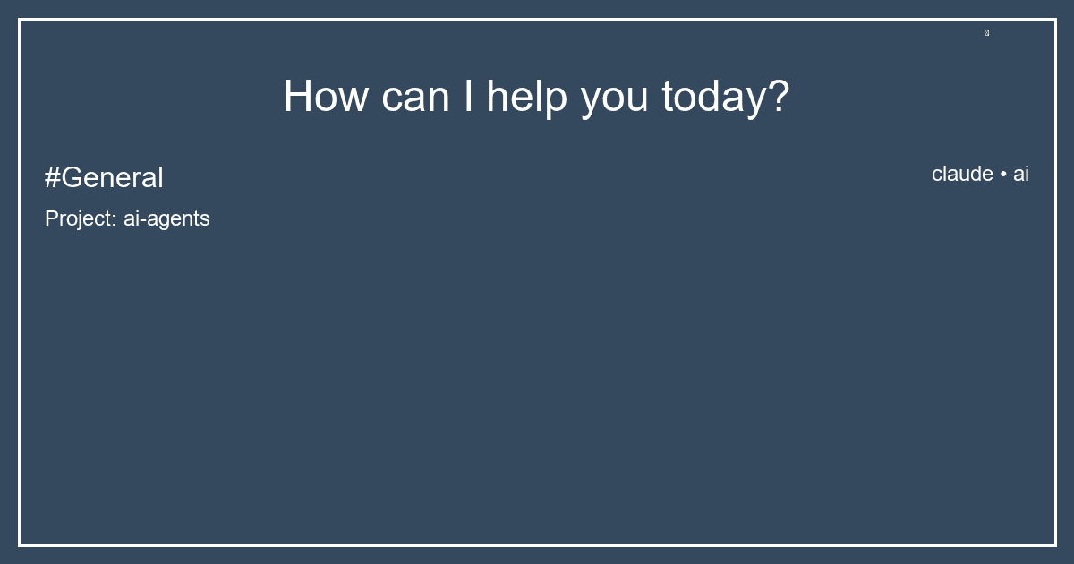 How can I help you today?